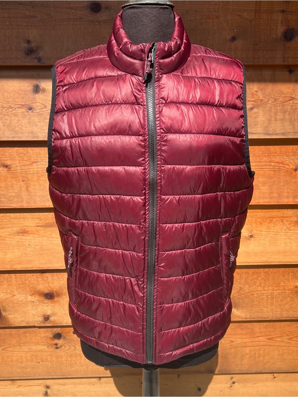 Women’s Puffer Vest - Burgundy
